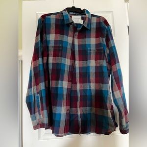 Men’s button down shirt.